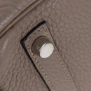 HERMES Birkin 30 Hand Bag Taurillon Leather Beige Silver Auth BA15994SM-15