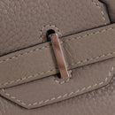 HERMES Birkin 30 Hand Bag Taurillon Leather Beige Silver Auth BA15994SM-25