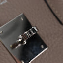 HERMES Birkin 30 Hand Bag Taurillon Leather Beige Silver Auth BA15994SM-28