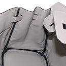 HERMES Birkin 30 Hand Bag Taurillon Leather Beige Silver Auth BA15994SM-32