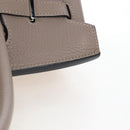 HERMES Birkin 30 Hand Bag Taurillon Leather Beige Silver Auth BA15994SM-7