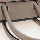 HERMES Birkin 30 Hand Bag Taurillon Leather Beige Silver Auth BA15994SM-8