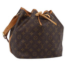LOUIS VUITTON Monogram Petit Noe Shoulder Bag M42226 LV Auth BA15998V-1