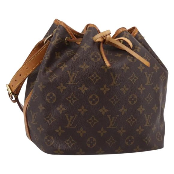 LOUIS VUITTON Monogram Petit Noe Shoulder Bag M42226 LV Auth BA15998V