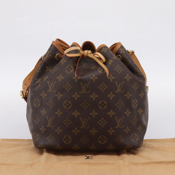 LOUIS VUITTON Monogram Petit Noe Shoulder Bag M42226 LV Auth BA15998V