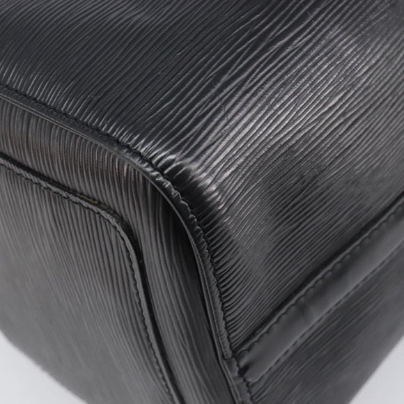 LOUIS VUITTON Epi Speedy 30 Hand Bag Noir M43002 LV Auth BA16002V