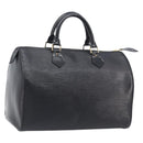 LOUIS VUITTON Epi Speedy 30 Hand Bag Noir M43002 LV Auth BA16002V-1