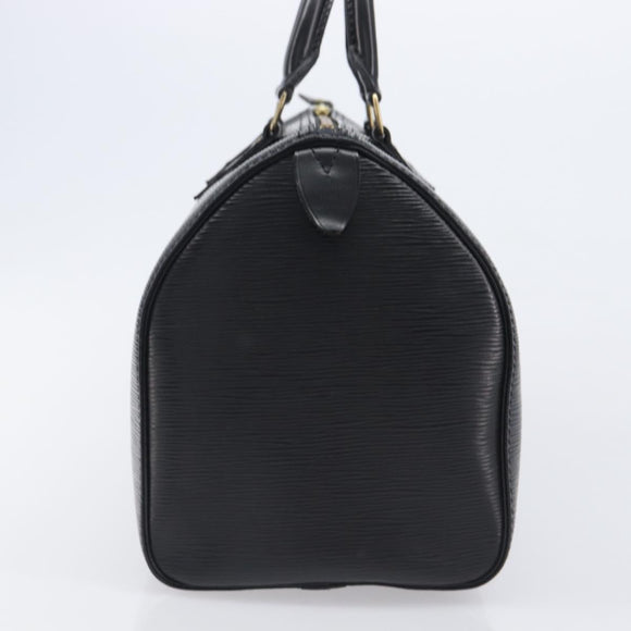 LOUIS VUITTON Epi Speedy 30 Hand Bag Noir M43002 LV Auth BA16002V