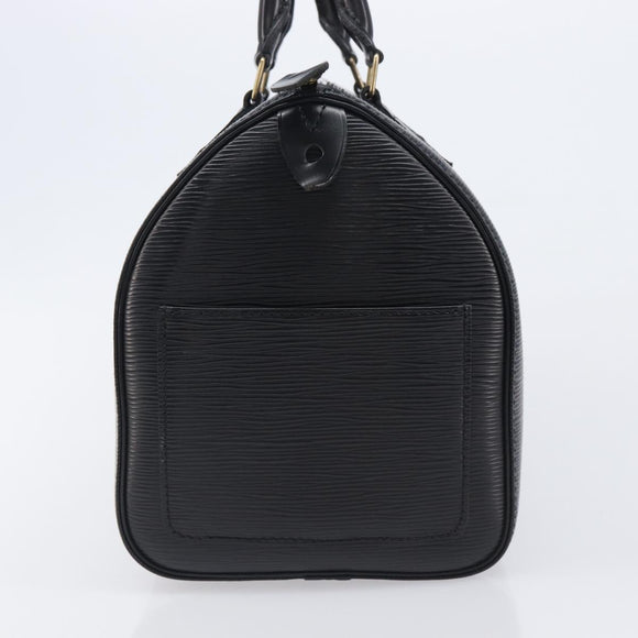 LOUIS VUITTON Epi Speedy 30 Hand Bag Noir M43002 LV Auth BA16002V