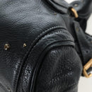 Chloe Paddington Hand Bag Leather Black Gold Silver Auth BA16003V-16