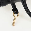 Chloe Paddington Hand Bag Leather Black Gold Silver Auth BA16003V-8