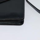 Christian Dior Shoulder Bag Leather Black Gold Auth BA1601-14