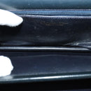 Christian Dior Shoulder Bag Leather Black Gold Auth BA1601-12