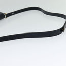 Christian Dior Shoulder Bag Leather Black Gold Auth BA1601-7