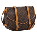 LOUIS VUITTON Monogram Saumur 43 Shoulder Bag M42252 LV Auth BA16012-1