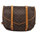 LOUIS VUITTON Monogram Saumur 43 Shoulder Bag M42252 LV Auth BA16012-2