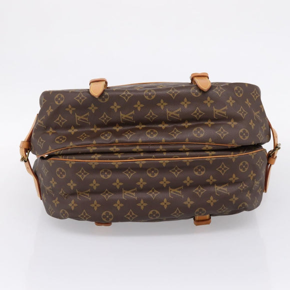 LOUIS VUITTON Monogram Saumur 43 Shoulder Bag M42252 LV Auth BA16012