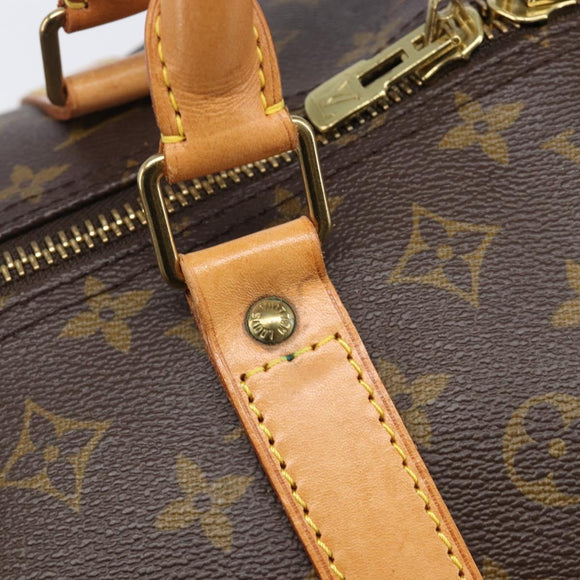 LOUIS VUITTON Monogram Keepall 60 Boston Bag M41422 LV Auth BA16016
