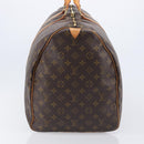 LOUIS VUITTON Monogram Keepall 60 Boston Bag M41422 LV Auth BA16016-4