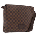 LOUIS VUITTON Damier Ebene Brooklyn MM Shoulder Bag N51211 LV Auth BA16019A-1