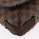 LOUIS VUITTON Damier Ebene Brooklyn MM Shoulder Bag N51211 LV Auth BA16019A-10