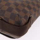 LOUIS VUITTON Damier Ebene Brooklyn MM Shoulder Bag N51211 LV Auth BA16019A-17