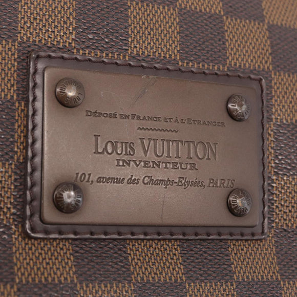 LOUIS VUITTON Damier Ebene Brooklyn MM Shoulder Bag N51211 LV Auth BA16019A