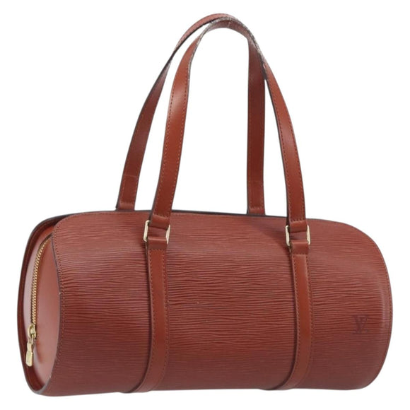 LOUIS VUITTON Epi Soufflot Hand Bag Brown M52223 LV Auth BA16020