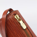 LOUIS VUITTON Epi Soufflot Pouch Brown LV Auth BA16021-10
