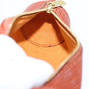 LOUIS VUITTON Epi Soufflot Pouch Brown LV Auth BA16021-19