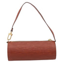 LOUIS VUITTON Epi Soufflot Pouch Brown LV Auth BA16021-2