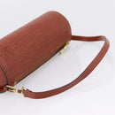 LOUIS VUITTON Epi Soufflot Pouch Brown LV Auth BA16021-7