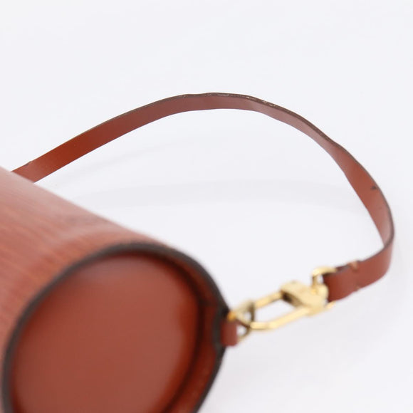 LOUIS VUITTON Epi Soufflot Pouch Brown LV Auth BA16021