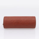 LOUIS VUITTON Epi Soufflot Pouch Brown LV Auth BA16021-5