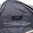 VERSACE Chain Shoulder Bag Leather Black Gold Auth BA16023M-18