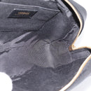 VERSACE Chain Shoulder Bag Leather Black Gold Auth BA16023M-19
