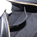 VERSACE Chain Shoulder Bag Leather Black Gold Auth BA16023M-21