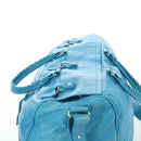 Balenciaga Classic Squash Bag Leather 2way Blue Silver 285698 Auth BA16025M-6