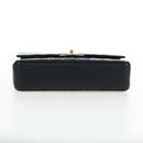 CHANEL Chain Matelasse 25 Shoulder Bag Caviar Skin Black Gold CC Auth BA16026SV-5