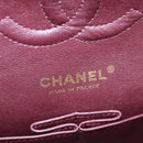 CHANEL Chain Matelasse 25 Shoulder Bag Caviar Skin Black Gold CC Auth BA16026SV-26