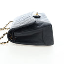 CHANEL Chain Big Matelasse30 Bag Caviar Skin Black Gold CC Auth BA16027SAV-3