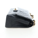 CHANEL Chain Big Matelasse30 Bag Caviar Skin Black Gold CC Auth BA16027SAV-4