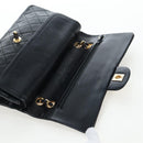 CHANEL Chain Matelasse25 Shoulder Bag Lamb Skin Black Gold CC Auth BA16028SAV-16