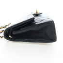 CHANEL Chain Matelasse25 Shoulder Bag Lamb Skin Black Gold CC Auth BA16028SAV-4