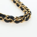 CHANEL Chain Matelasse25 Shoulder Bag Lamb Skin Black Gold CC Auth BA16028SAV-8