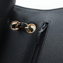 CHANEL Chain Matelasse 25 Shoulder Bag Caviar Skin Black Gold CC Auth BA16029SV-22