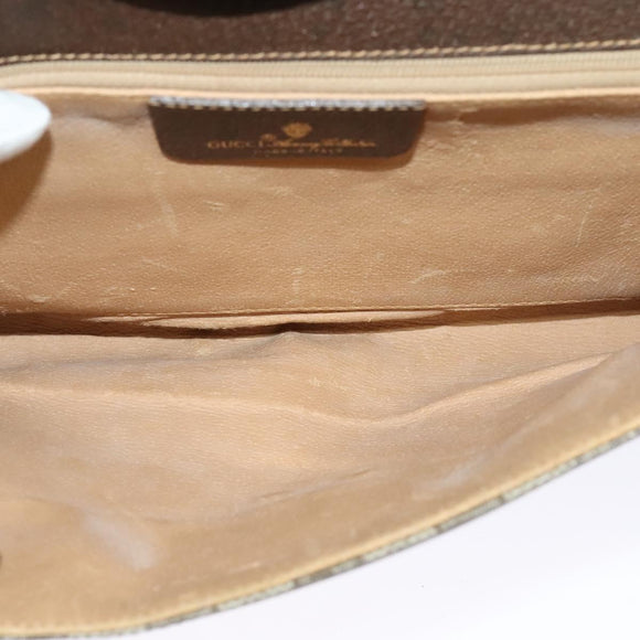 GUCCI GG Supreme Shoulder Bag PVC Beige Gold 904 02 050 Auth BA1603