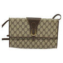 GUCCI GG Supreme Shoulder Bag PVC Beige Gold 904 02 050 Auth BA1603-13