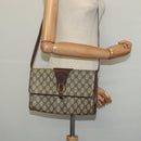 GUCCI GG Supreme Shoulder Bag PVC Beige Gold 904 02 050 Auth BA1603-22