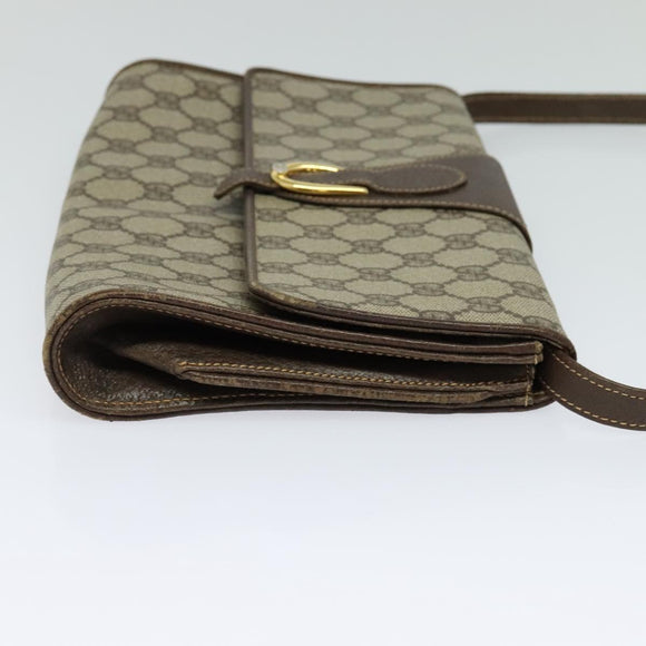 GUCCI GG Supreme Shoulder Bag PVC Beige Gold 904 02 050 Auth BA1603